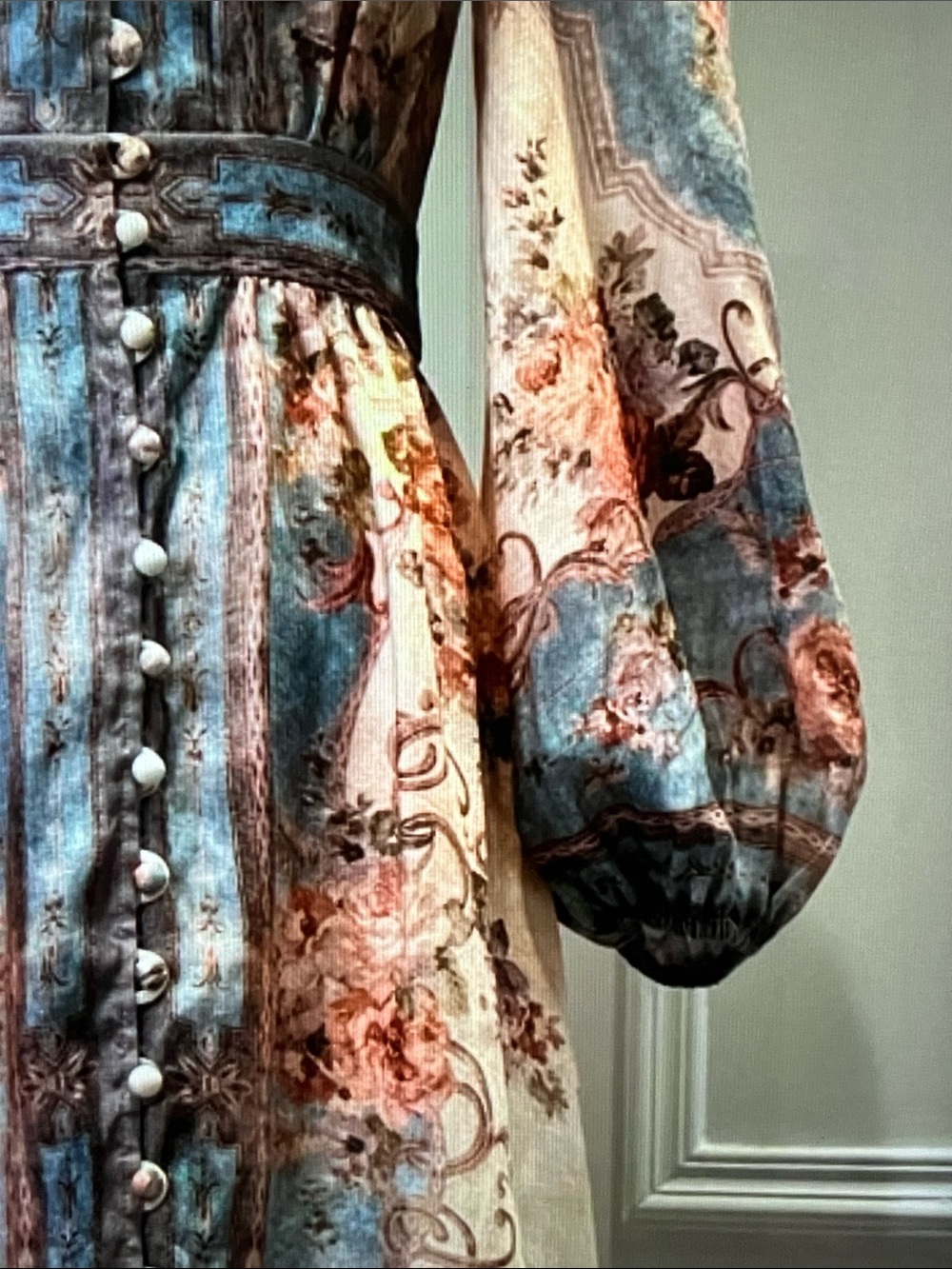 Zimmermann Cream, Blue and Rust Floral Maxi Dress - Picture 10 of 10